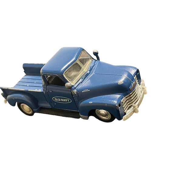 1995 Old Navy Chevrolet C3100 Blue Metal Pick-Up Truck 4” 1:43 - Picture 2 of 6